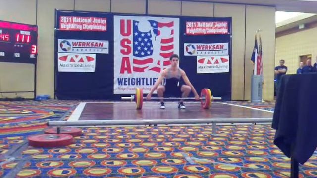 James Byers 3rd attempt 111 kg snatch смотреть онлайн