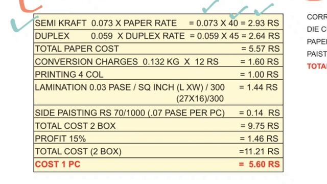 How to calculate manual costing of Corrugated Boxes - Complete Guide- Part 24 смотреть онлайн
