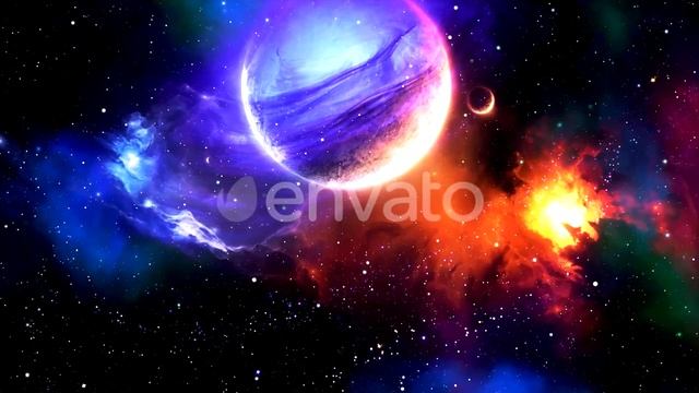 Space Nebula Planet | Motion Graphics - Videohive template смотреть онлайн