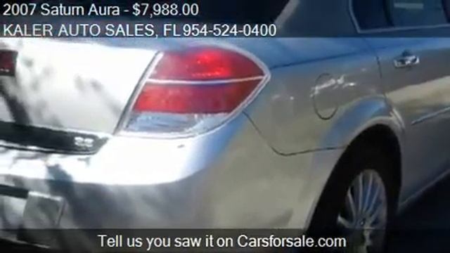2007 Saturn Aura XR For Sale In Oakland Park, FL 33334 At KA