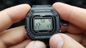 Casio W-218H - Setting time and date - Module 3224
