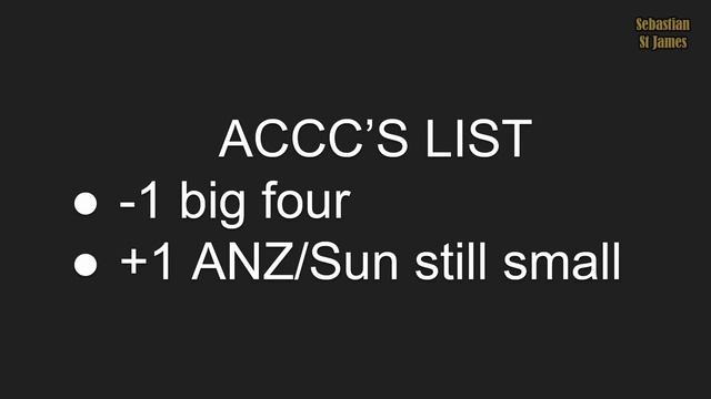 ACCC BLOCKS ANZ Announced Suncorp Bank Takeover?