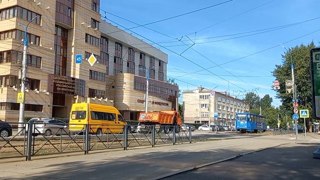 Трамвай 71-605М3 [№181] по 6 маршруту