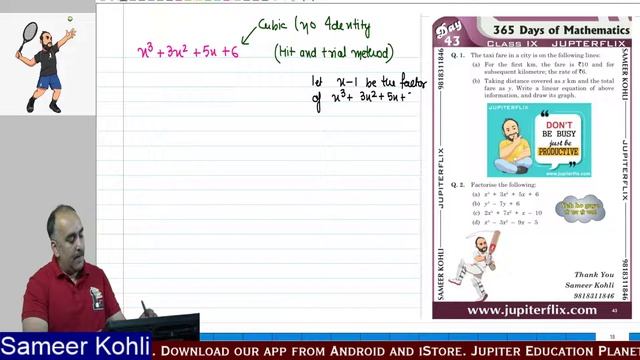 9 Maths Day 43 Practice By Sameer Kohli