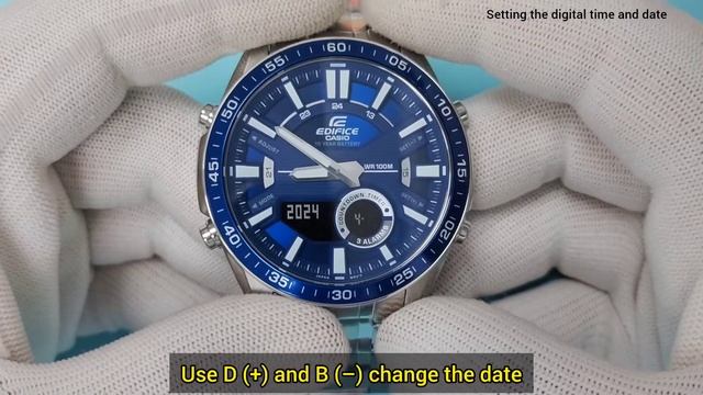 How to set time on Casio Edifice EFV-C100 (Module 5479) смотреть онлайн