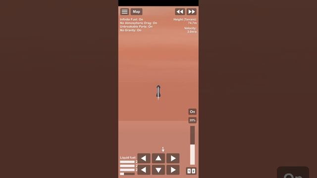 Star Ship landing on sarface of Jupiter in Spaceflight Simulator. смотреть онлайн