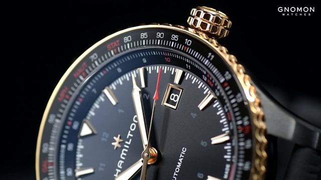 Hamilton Khaki Aviation Converter Auto PVD Black - Leather Ref. H76635730 смотреть онлайн