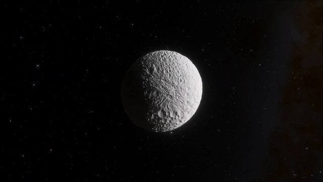 Cratered Surface of Saturn's Moon Mimas... смотреть онлайн