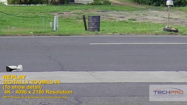 4K Daytime Outdoor Demo - 8MP IP Network 4K IR Bullet Security Camera (8mm lens) смотреть онлайн