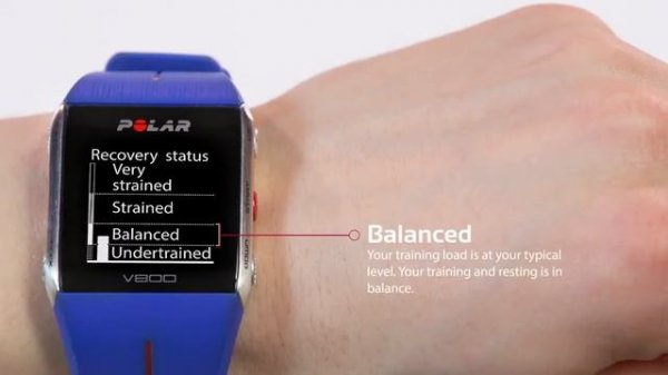 Polar V800 GPS Watch Recovery Status Check