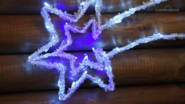 Stella Cometa Acrylic Led, 63 x h. 25 cm, led bianchi e blu (Cod. 30541) смотреть онлайн