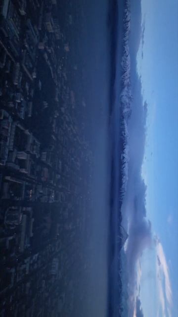 Солнечное затмение и красивый смог с закатом над Алматы. Съемка с дрона DJI Air 2S. Дата 25.10.2022