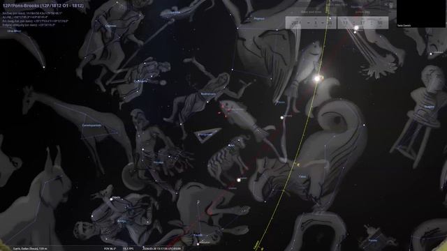 How to find and track the so called "devil's comet" 12P/ Pons Brooks in Stellarium смотреть онлайн