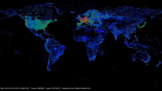 OpenStreetMap nodes history 2006 - January 2018 смотреть онлайн