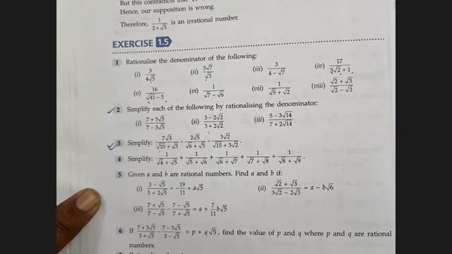 ICSE Ch-1 Rational and irrational Numbers Ex-1.4 Complete From ML Aggarwal For ICSE Class 9 Math смотреть онлайн