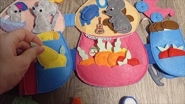 Книжечка из фетра #семья мышки в домике🐭🐁🐀 смотреть онлайн