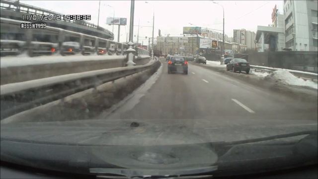 Съезд с ТТК на Хорошевское шоссе смотреть онлайн