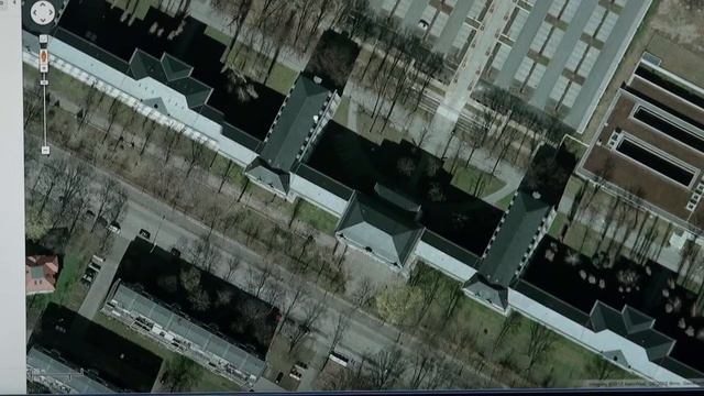 ГСВГ штаб 1гв ТА Дрездон космическая съемка. смотреть онлайн