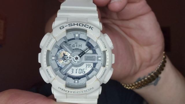 Casio White G-Shock 5146 Digital/Analog Alarm Chronograph