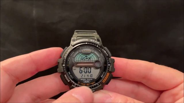 Casio WS-1200H Fishing Time Watch