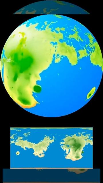 #Mars If -like Earth- 71% Of Its Surface Was Covered By Oceans & The Land Was Mostly Green #FFmpeg