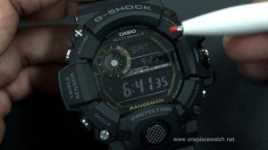 Review Casio G-Shock Black Out  Rangeman ปี2020 รหัสรุ่น GW-9400-1B เข้ม ดุดัน ด้วยโทนสีดำทั้งเรือน