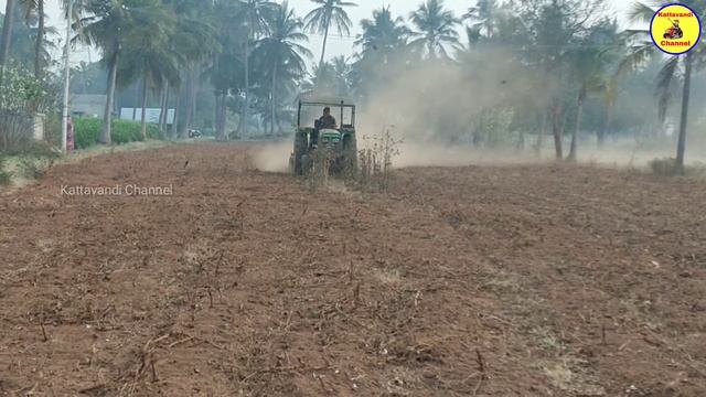 John Deere tractor with rotavator work agriculture | Kattavandi Channel. смотреть онлайн