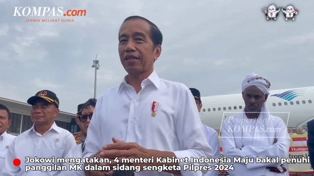 4 Menteri Dipanggil MK untuk Sidang Sengketa Pilpres 2024, Jokowi: Semuanya Akan Hadir смотреть онлайн