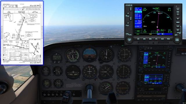 X-Plane 12 - Full Flight & ILS Approach - Cessna 172 Steam Gauge & Autopilot - KOFK ILS 02 смотреть онлайн