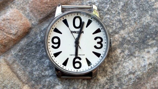 Vintage RAKETA BIG ZERO (РАКЕТА) 19 Jewels USSR Russian Mechanical Watch. смотреть онлайн