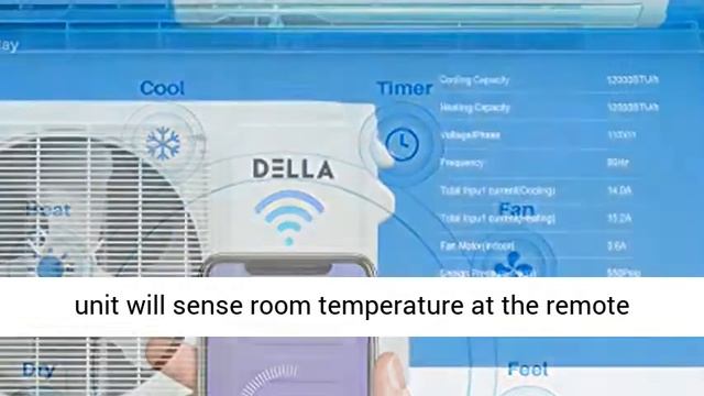 Della 12000 BTU 20 SEER Mini Split Air Conditioner Ductless Inverter System 110V with Heat Pump, WI смотреть онлайн