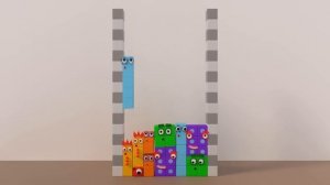 Numberblocks Tetris Animation | Softbody Tetris 1