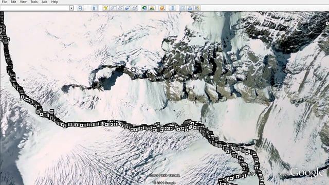 Snow Dome GPS GOOGLE Earth Track and Mapsource and photos смотреть онлайн