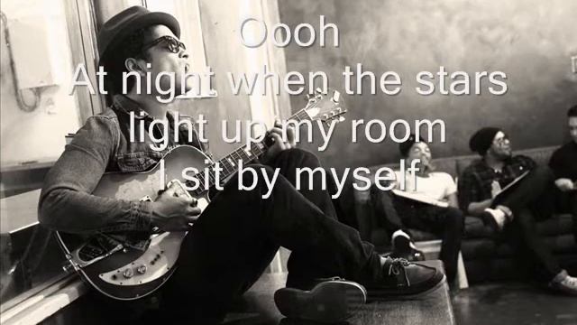 Bruno Mars Talking To The Moon Lyrics смотреть онлайн