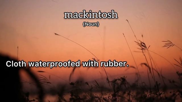 Mackintosh Meaning : Definition of Mackintosh смотреть онлайн