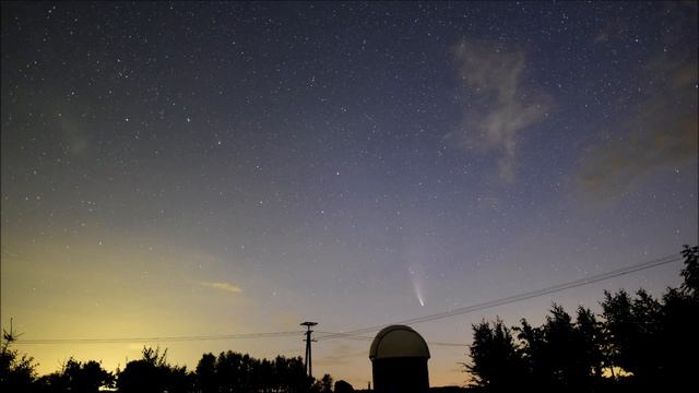 Kometa C/2020 F3 (NEOWISE) w Obserwatorium Astronomicznym w Truszczynach смотреть онлайн