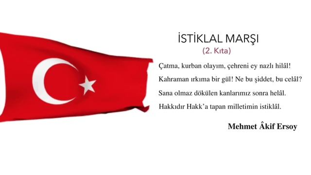 İSTİKLAL MARŞI 2. KITA EZBERLEME - 10 TEKRAR