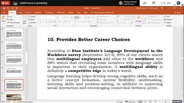 The Relevance of Learning Foreign Languages | Mr. T.K. Senthil Kumar смотреть онлайн