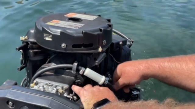 How To Adjust The Idle On A MERCURY BLACKMAX 135,  Carb Rebuild Part 3