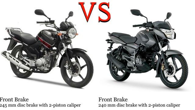 Yamaha YBR 125 vs Kawasaki Rouser NS125 Test specification comparison смотреть онлайн