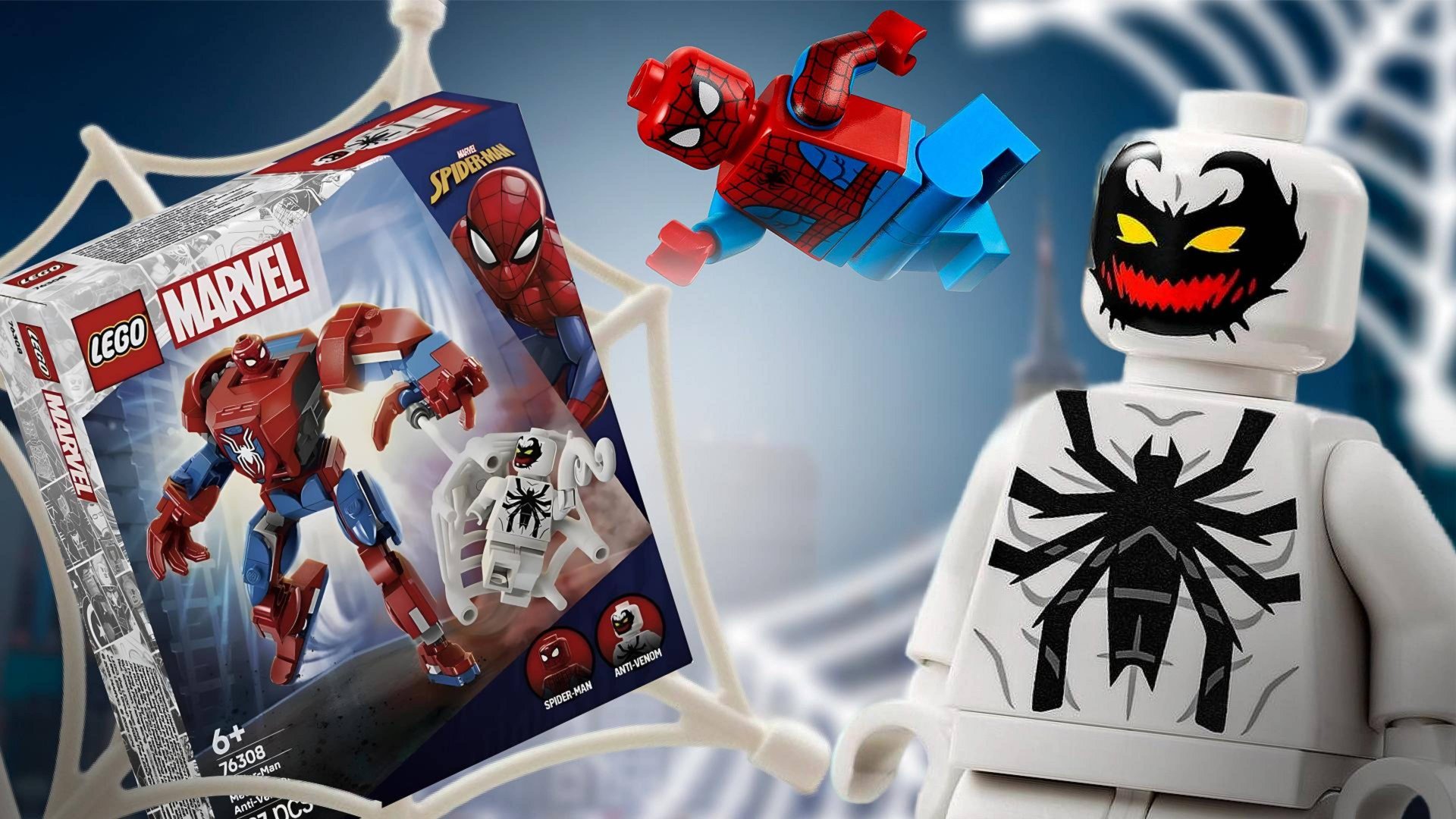 💭OБЗОР Lego MARVEL Spider-men vs Anti-Venom. Мех Человека-паука против Анти-Венома 76308(НОВИНКА) смотреть онлайн