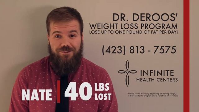 Weight Loss Cleveland TN | Nate Lost 40 lbs on Dr. deRoos' Weight Loss Program смотреть онлайн