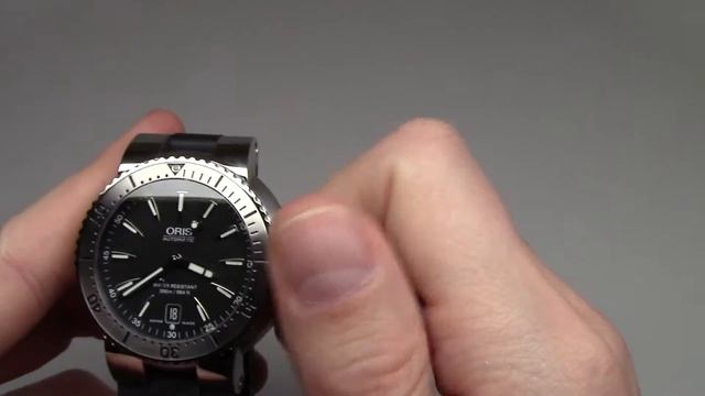 Oris Automatic TT1 Divers Date Black Dial Men's Watch Ref: 733-7533-4154 RS