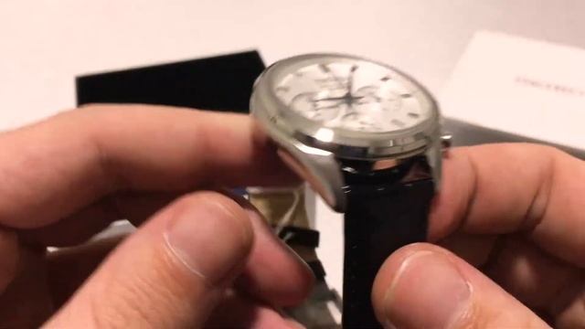 SEIKO Conceptual Series Black Leather Chronograph SSB291P1 - E-oro.gr смотреть онлайн