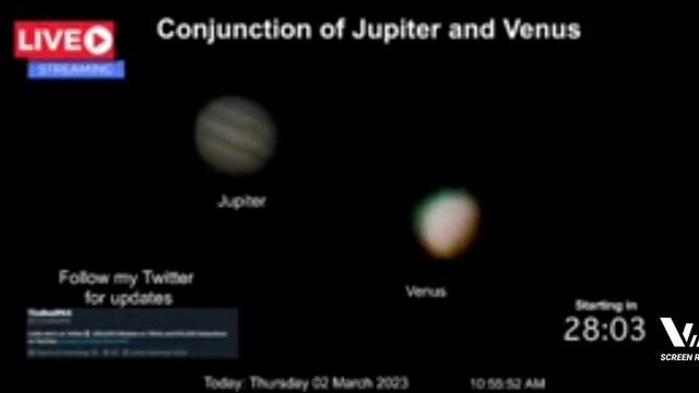 VENUS AND JUPITER CUNJUNCTION смотреть онлайн