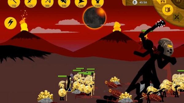 золотые копеетоны и грифон против босса великана