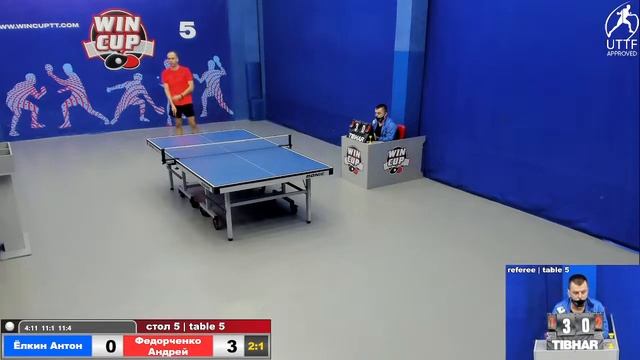 13:30 Ёлкин Антон 3-2 Федорченко Андрей cтол 5 ЮГ- 2 15.02.22 смотреть онлайн