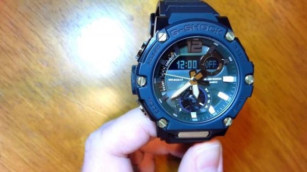 Casio G-Shock G-Steel B300 Watch (Module 5631): World Time, Stopwatch, Timer and Alarms