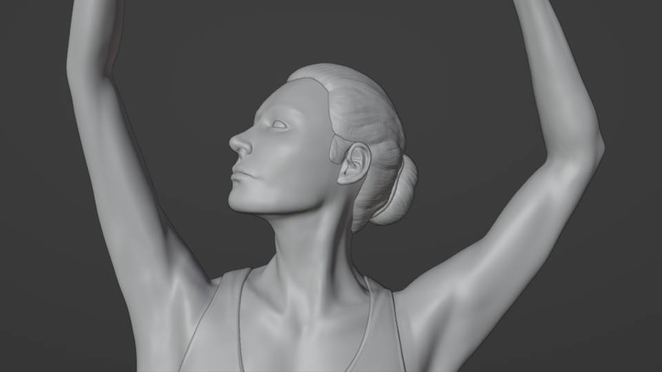 Балерина в 3D