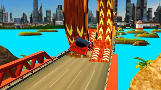 cars vs giant pit। racing car game - android gameplay FHD смотреть онлайн